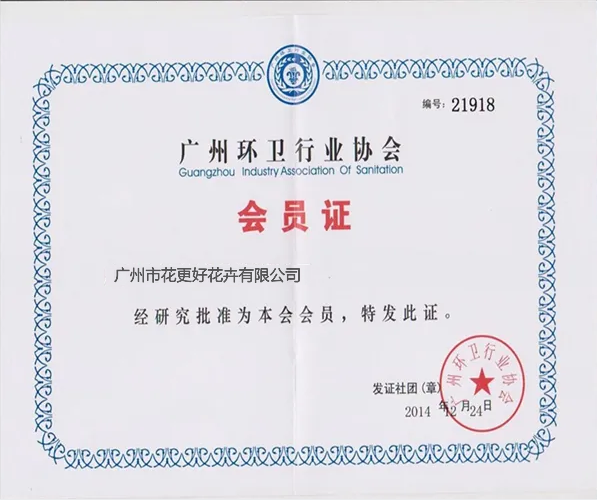 行業協會會員證書